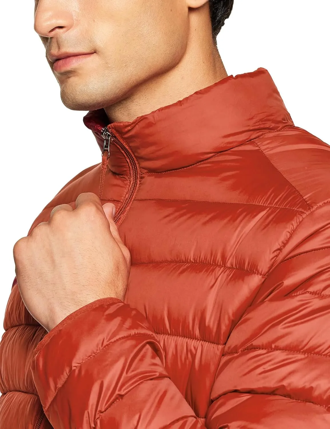 TSLA Men's Lightweight Packable Accent Puffer Jacket, Water-Resistant Winter Jackets
