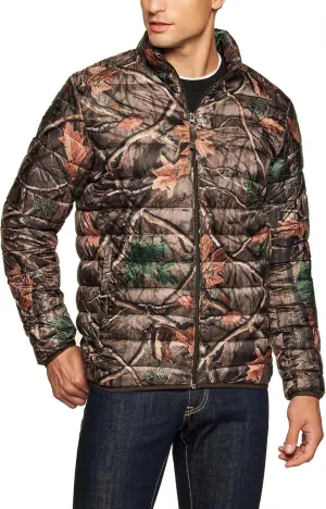 TSLA Men's Lightweight Packable Accent Puffer Jacket, Water-Resistant Winter Jackets