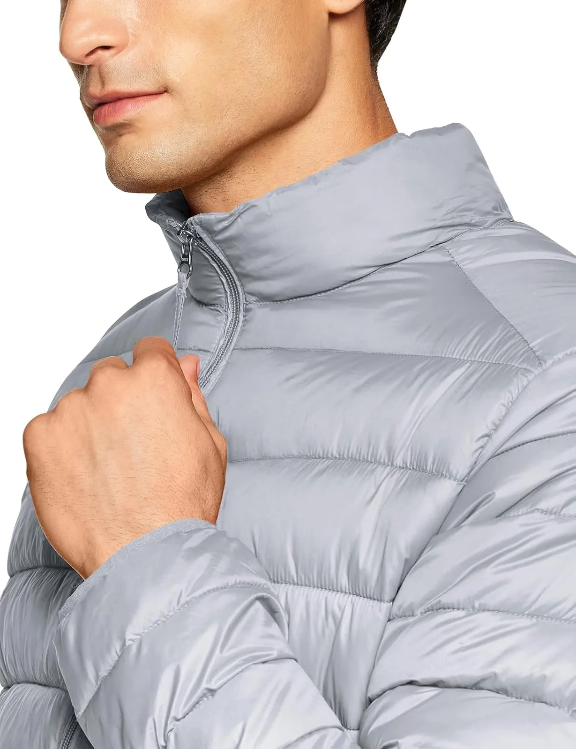 TSLA Men's Lightweight Packable Accent Puffer Jacket, Water-Resistant Winter Jackets