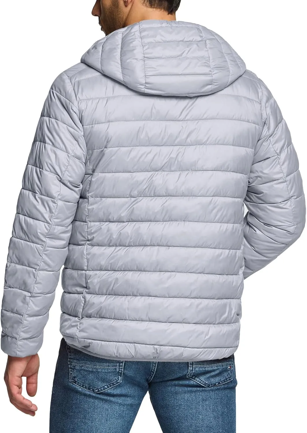 TSLA Men's Lightweight Packable Accent Puffer Jacket, Water-Resistant Winter Jackets