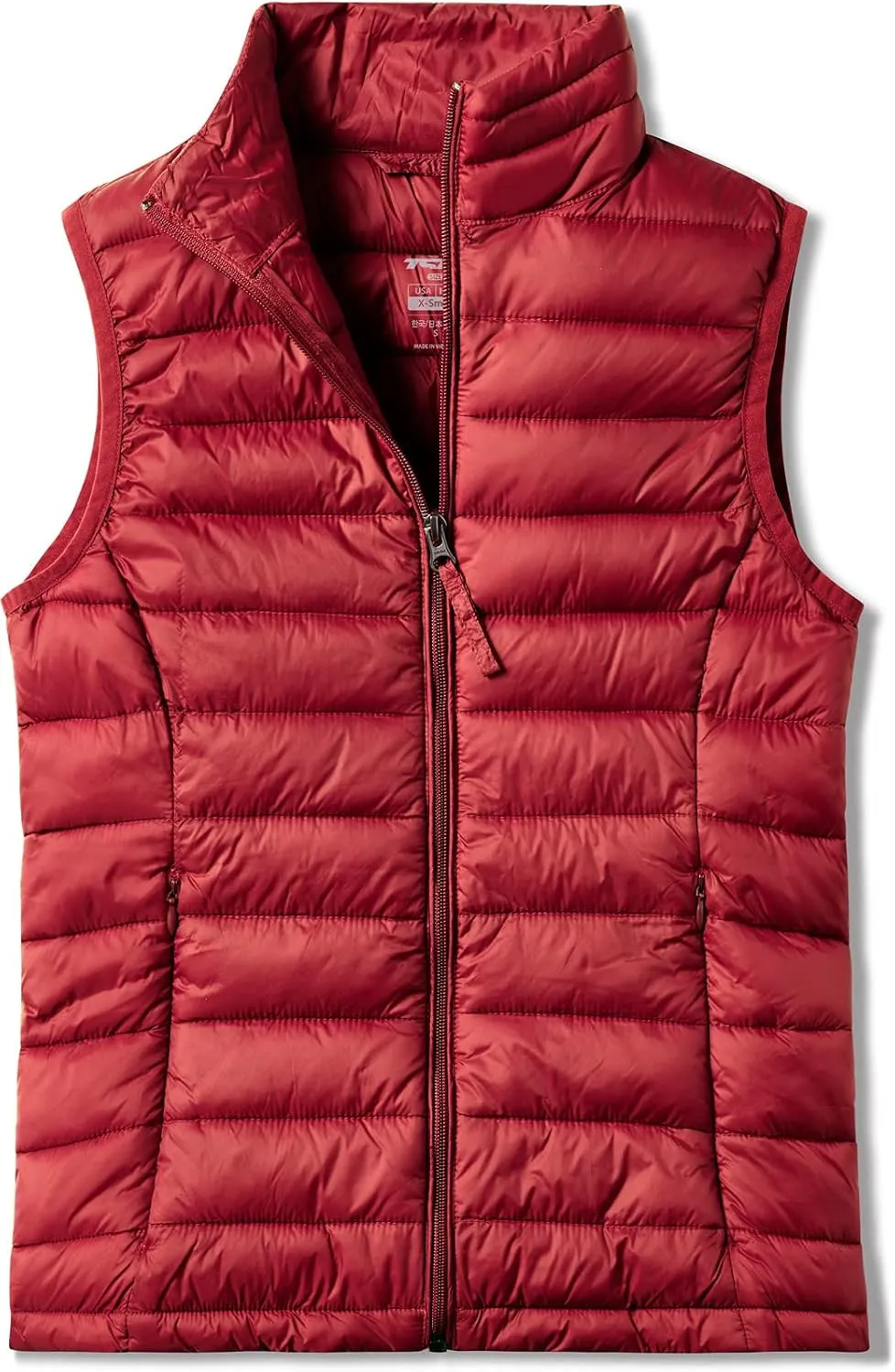 TSLA Women's Lightweight Packable Accent Puffer Jacket, Water-Resistant Winter Coat