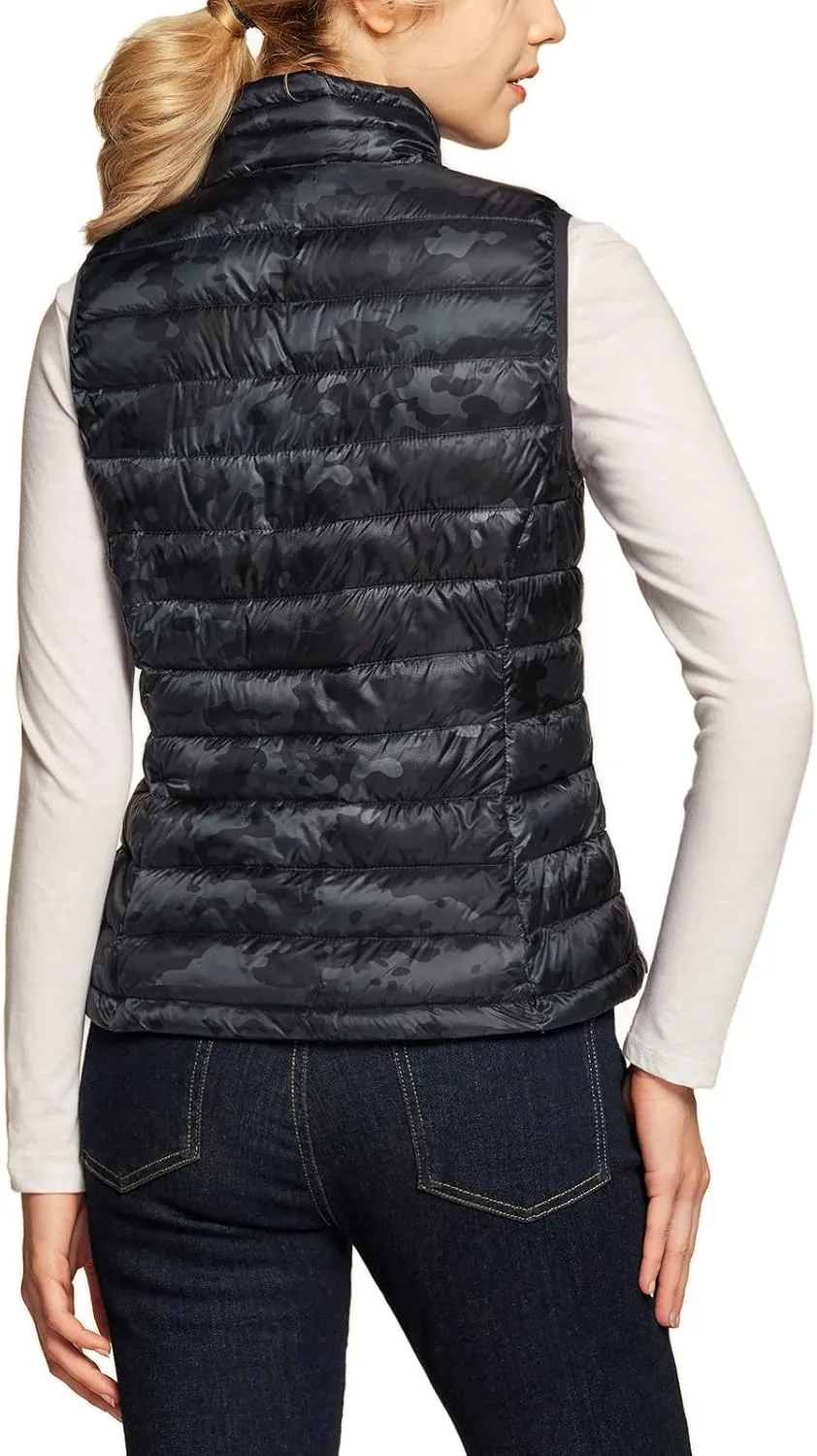 TSLA Women's Lightweight Packable Accent Puffer Jacket, Water-Resistant Winter Coat