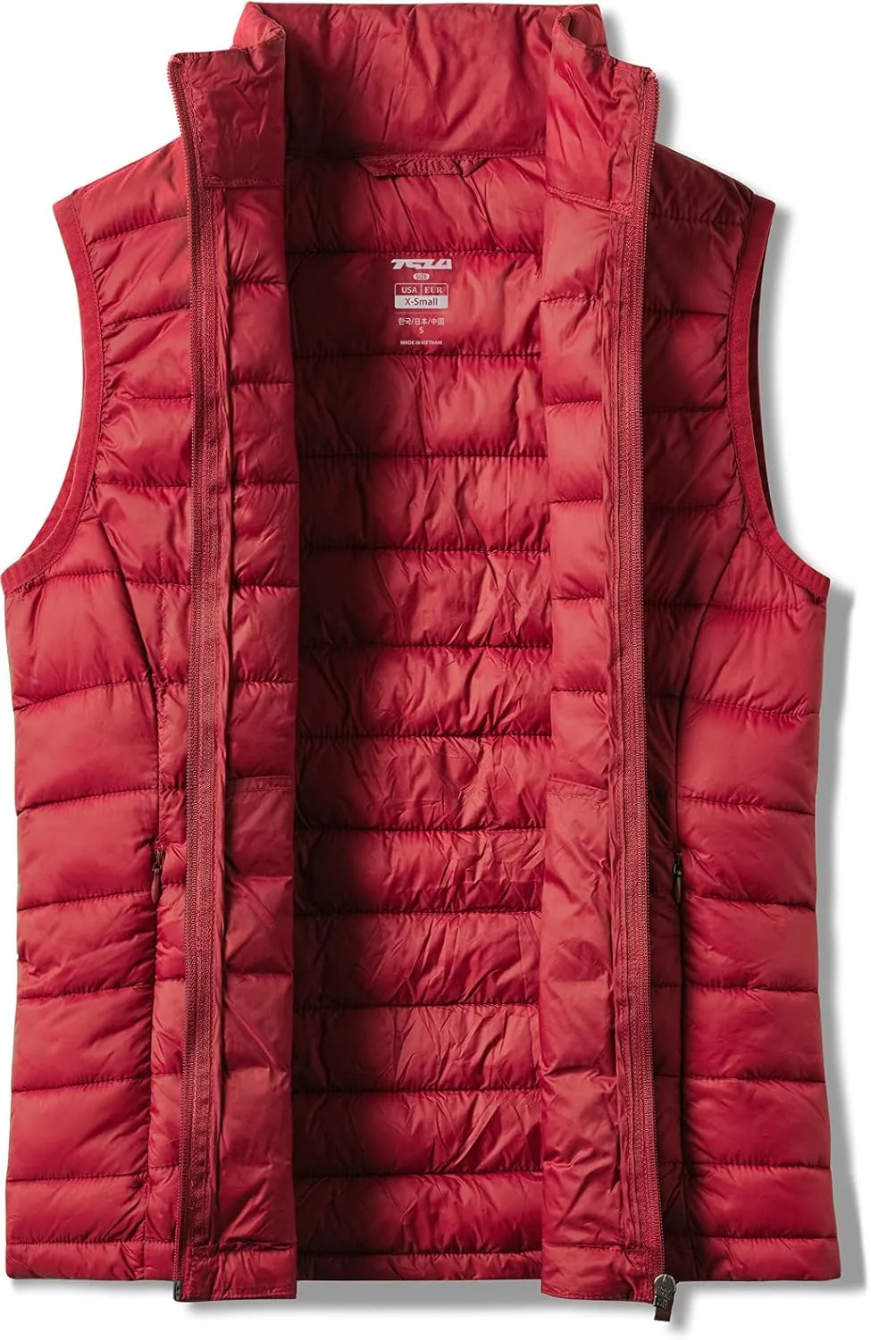 TSLA Women's Lightweight Packable Accent Puffer Jacket, Water-Resistant Winter Coat