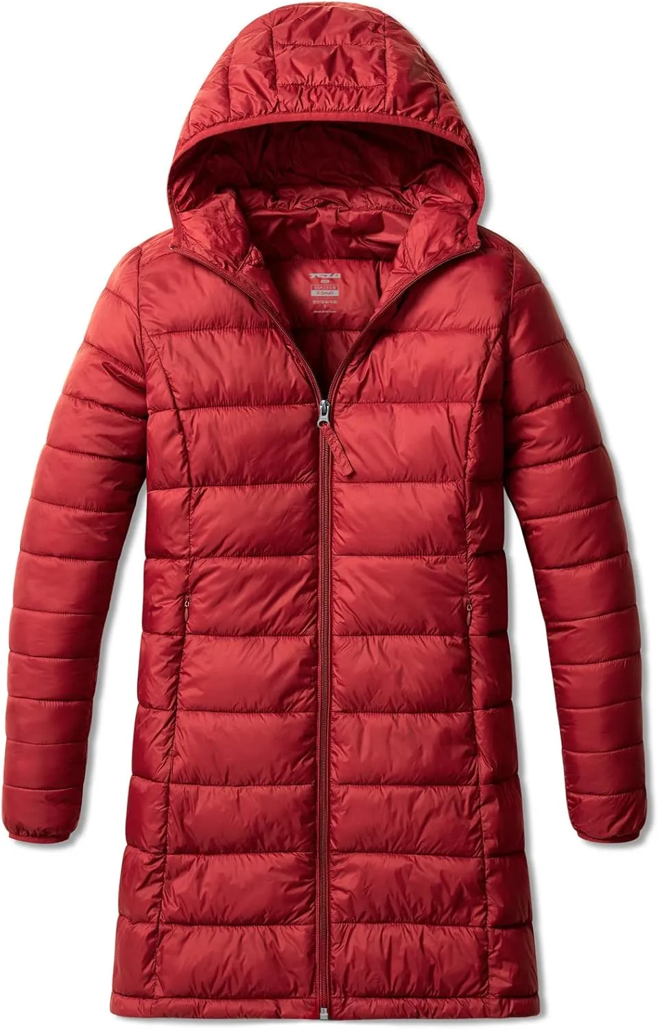 TSLA Women's Lightweight Packable Accent Puffer Jacket, Water-Resistant Winter Coat