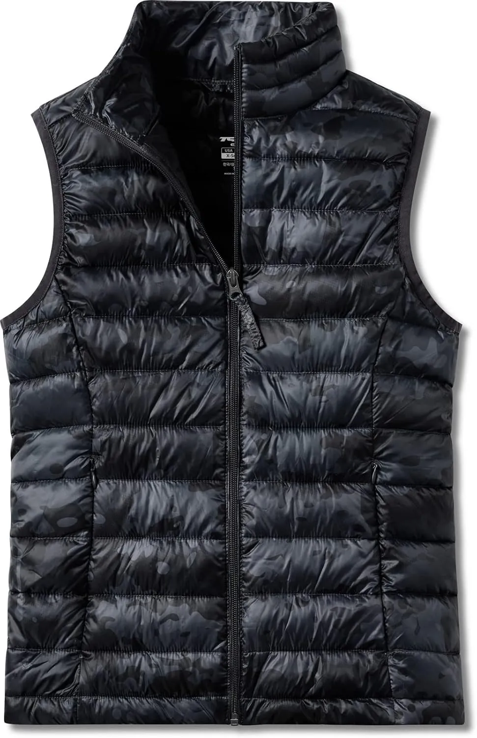 TSLA Women's Lightweight Packable Accent Puffer Jacket, Water-Resistant Winter Coat