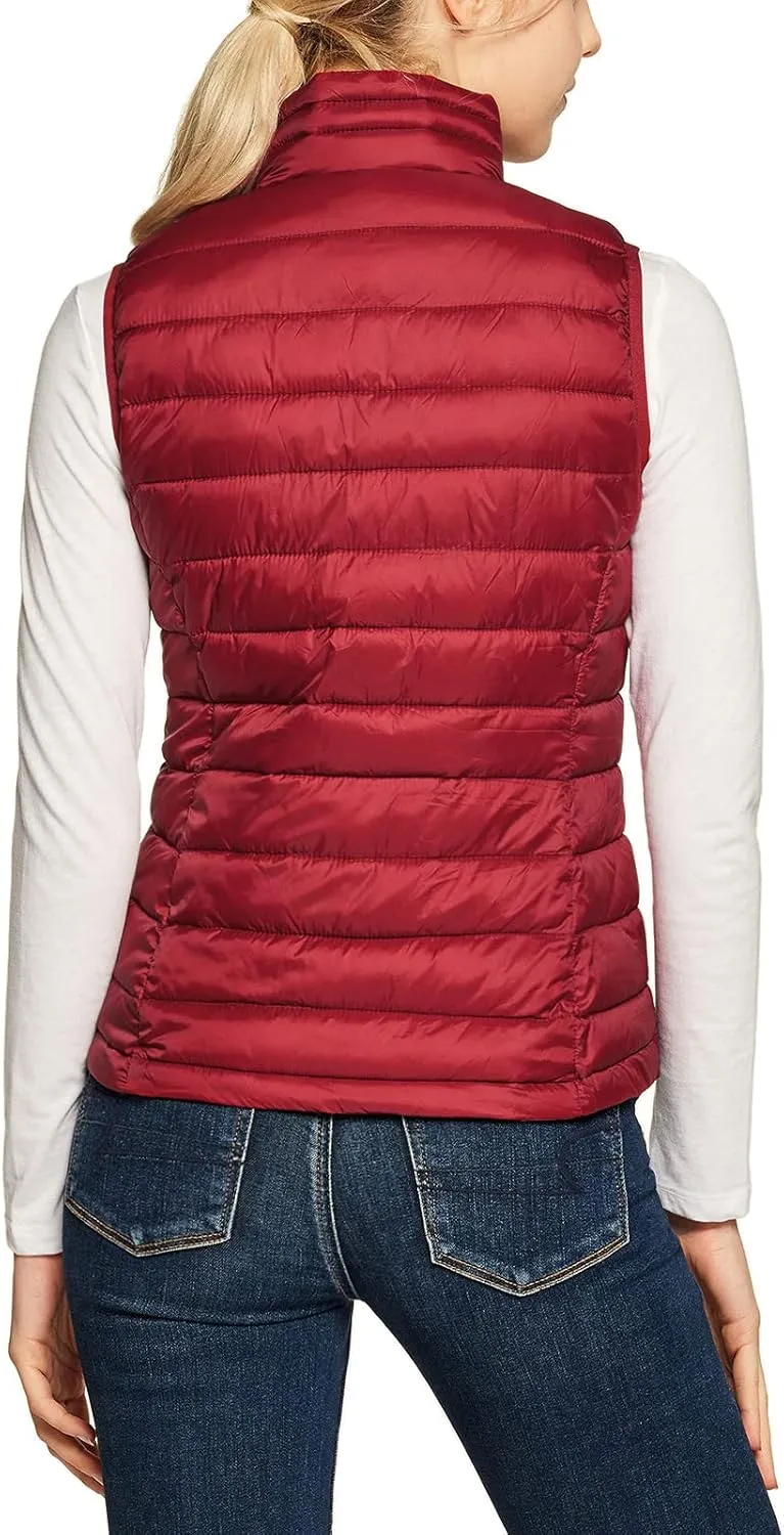 TSLA Women's Lightweight Packable Accent Puffer Jacket, Water-Resistant Winter Coat
