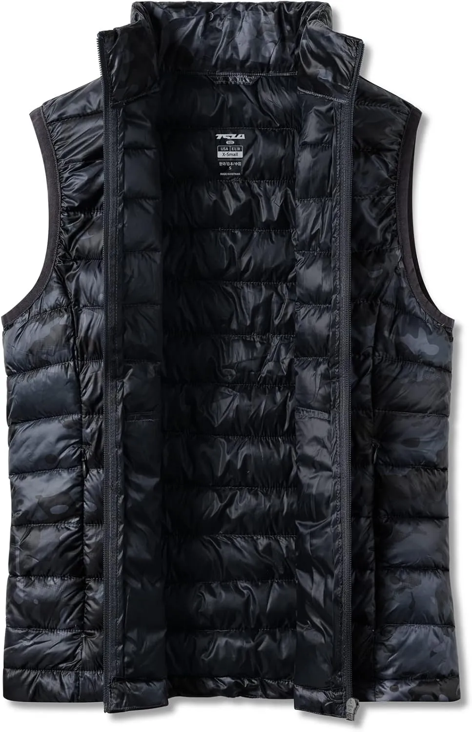 TSLA Women's Lightweight Packable Accent Puffer Jacket, Water-Resistant Winter Coat