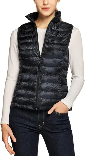 TSLA Women's Lightweight Packable Accent Puffer Jacket, Water-Resistant Winter Coat