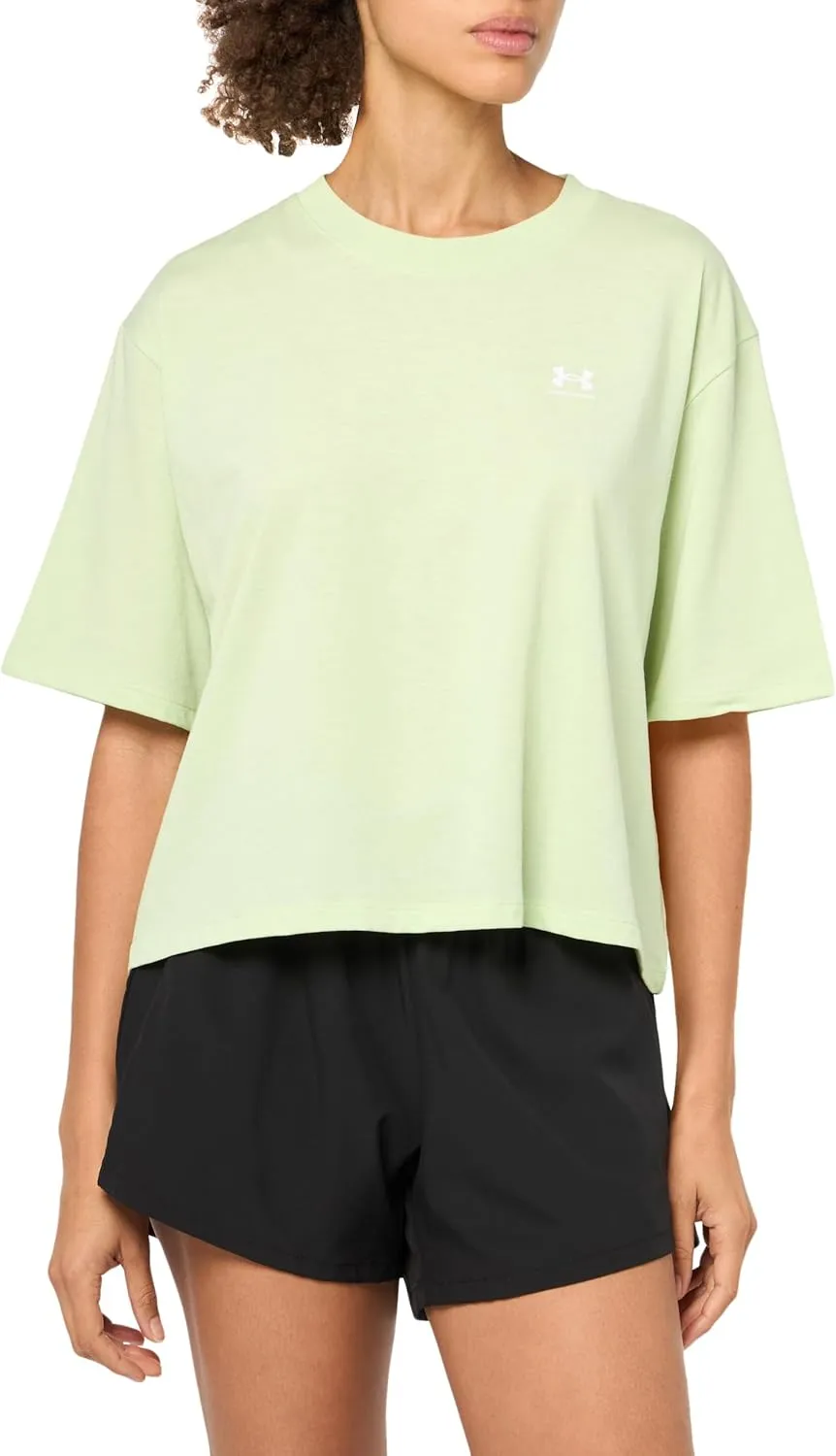 Under Armour Women's Boxy Crop Logo Short Sleeve T Shirt
