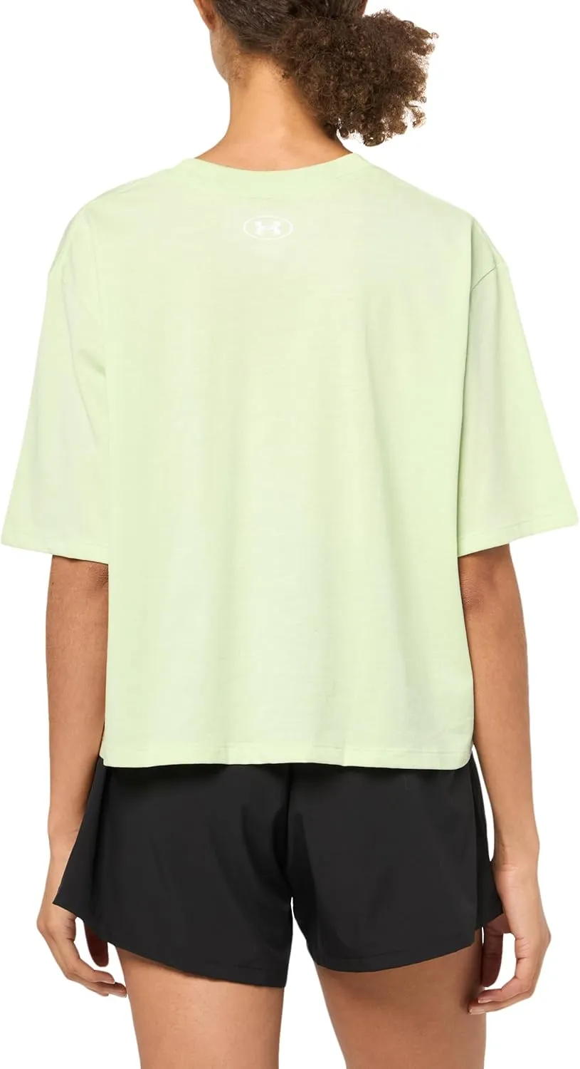 Under Armour Women's Boxy Crop Logo Short Sleeve T Shirt
