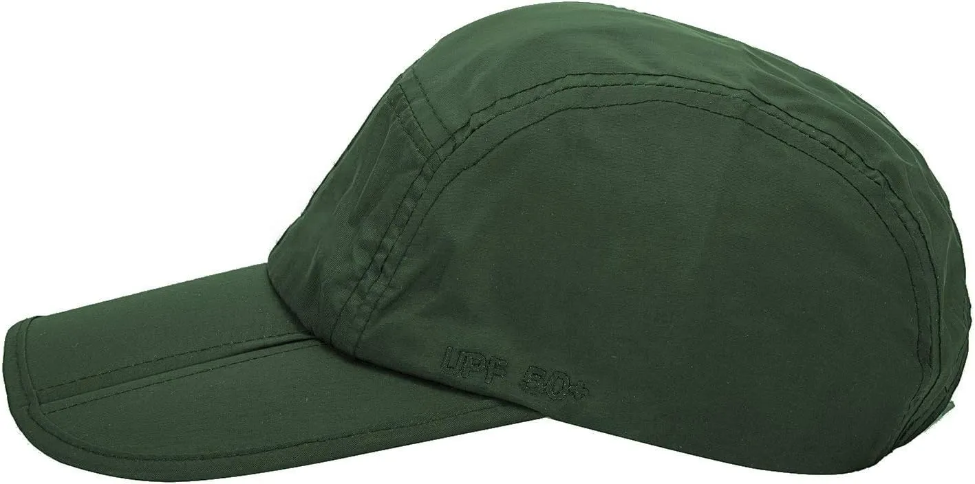 UPF 50  Foldable Baseball Cap Sun Protection Quick Dry Portable Folding Hats for Men or Women