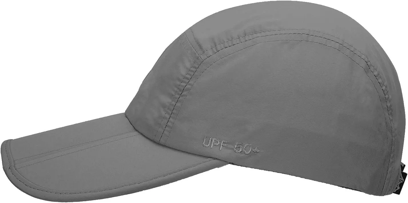 UPF 50  Foldable Baseball Cap Sun Protection Quick Dry Portable Folding Hats for Men or Women