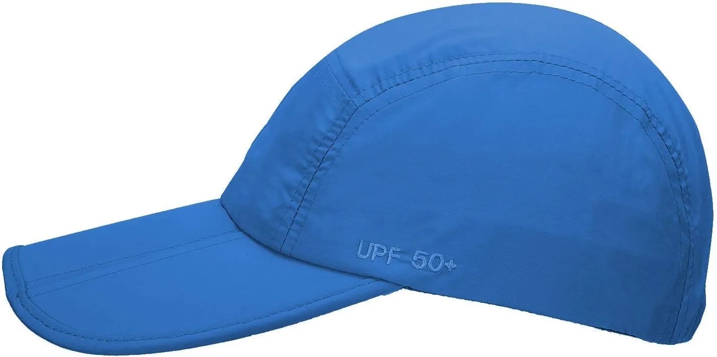 UPF 50  Foldable Baseball Cap Sun Protection Quick Dry Portable Folding Hats for Men or Women