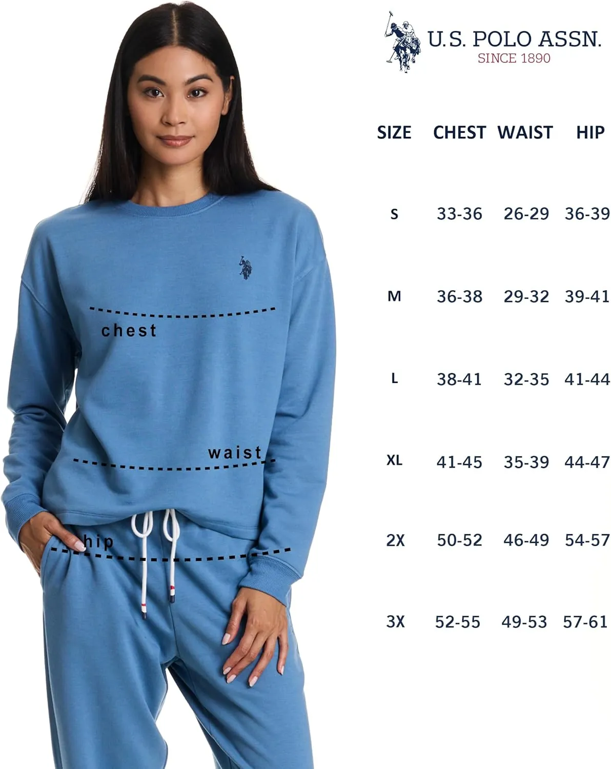 U.S. Polo Assn. Lounge Set Women, Athleisure and Lounge Pajama Sets for Women 2 Piece