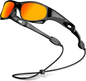 VATTER Kids Polarized Sunglasses UV400 Protection for Boys Girls Shatterproof Lightweight Baseball Sports Glasses for Outdoor