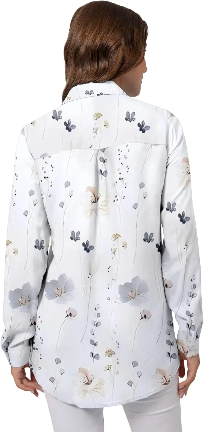VAVONNE Blouses for Women Dressy Casual, Button Down Shirts, Womens Fashion Trendy Tops