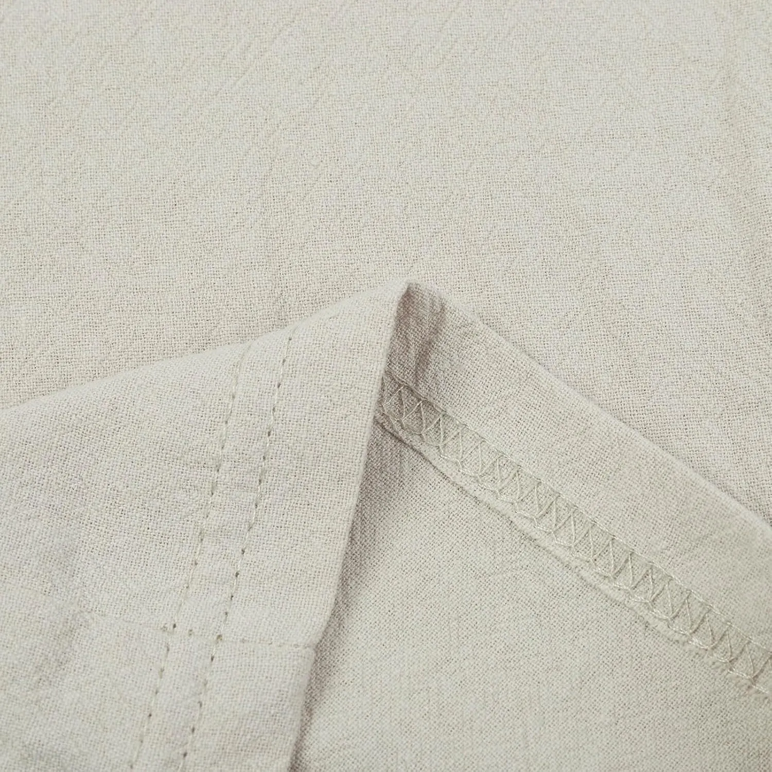 Vickyleb Men Cotton Linen Pants Casual Straight Leg Pleated Drawstring Workout Pants Relaxed Fit Tapered Trousers