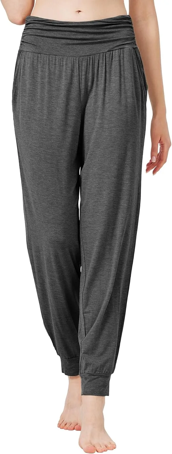 WiWi Pajama Pants for Women Soft Lounge Joggers Pockets Comfy Sleep Bottoms Viscose from Bamboo Pjs Jogger S-XXL