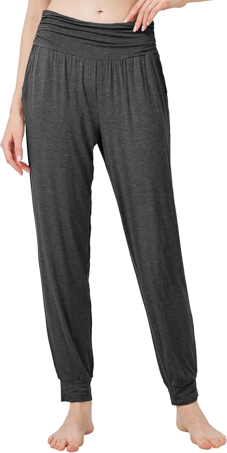 WiWi Pajama Pants for Women Soft Lounge Joggers Pockets Comfy Sleep Bottoms Viscose from Bamboo Pjs Jogger S-XXL