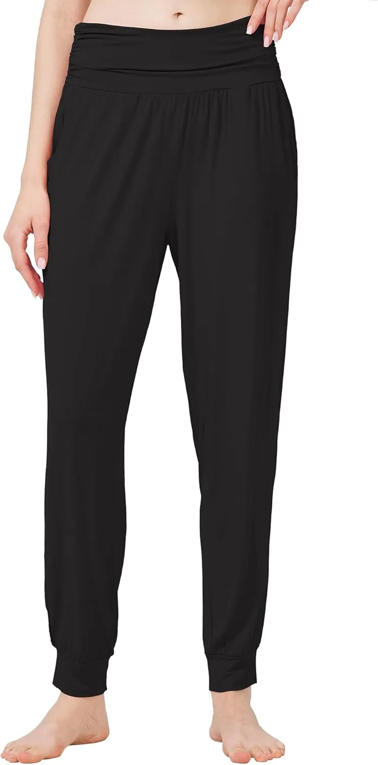 WiWi Pajama Pants for Women Soft Lounge Joggers Pockets Comfy Sleep Bottoms Viscose from Bamboo Pjs Jogger S-XXL