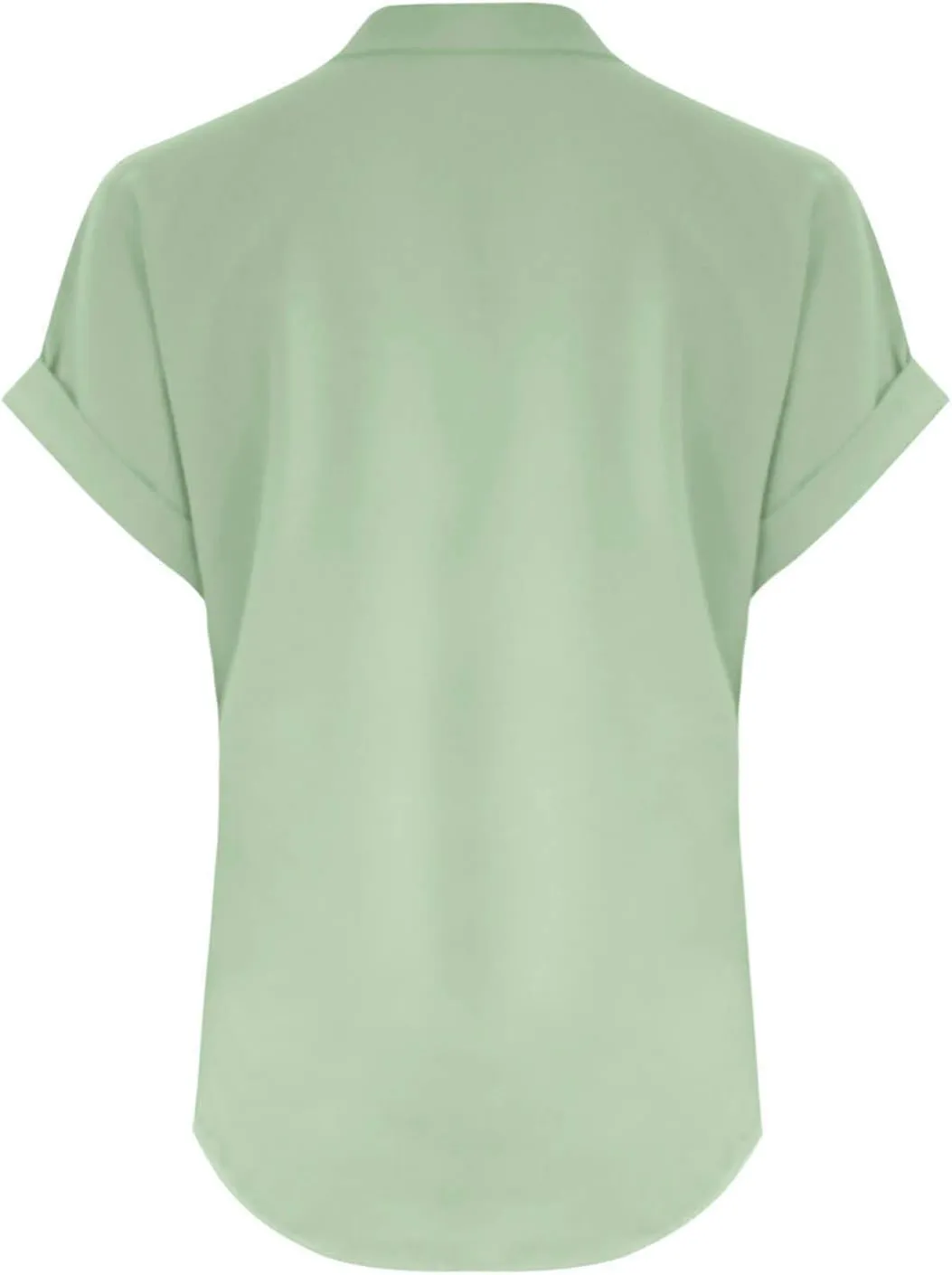 Women Cotton Linen Tees V Neck Tops Rolled Cuffed Short Sleeve Blouse Casual Loose Shirts 2025 Summer Fashion Clothes