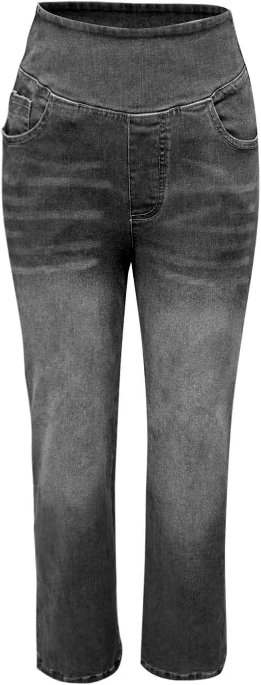 Women High Waisted Wide Leg Jeans Stylish Denim Pant for Party Wear Street Style Office Relax Fit Palazzo Casual Jean
