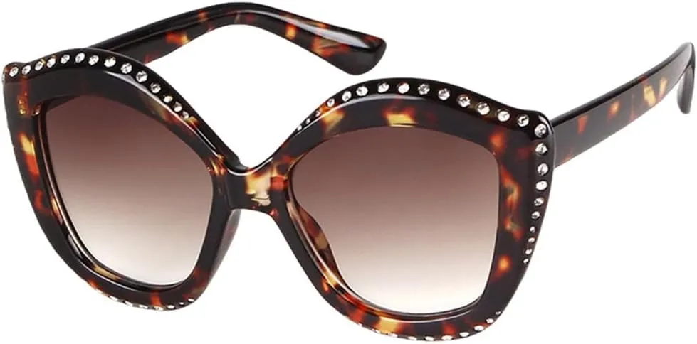 Women Luxury Sunglasses Luxury Rhinestone Sexy Cat Eyes Sunglasses Vintage Shades Eyewear