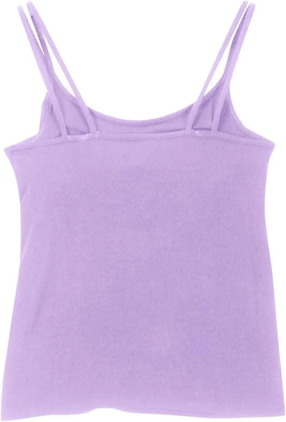 Women Shelf Bra Camisoles Tops Adjustable Strap Camis Tanks Stretch Cotton Layering Undershirts