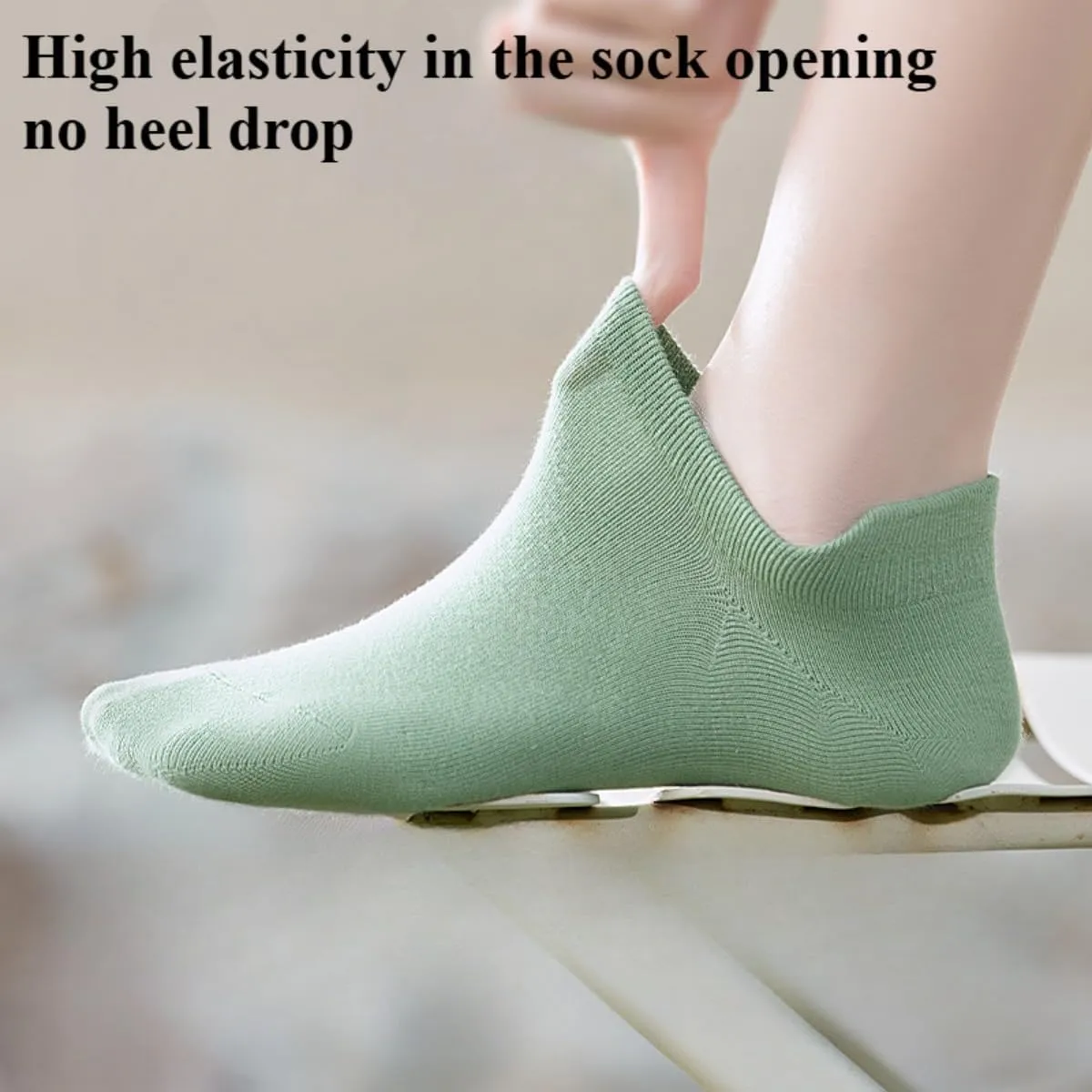 Women’s 100% Cotton No-Show Low-Cut Ankle Socks - Breathable Soft Lightweight Socks With Stay-Put Heel, 6-Pack
