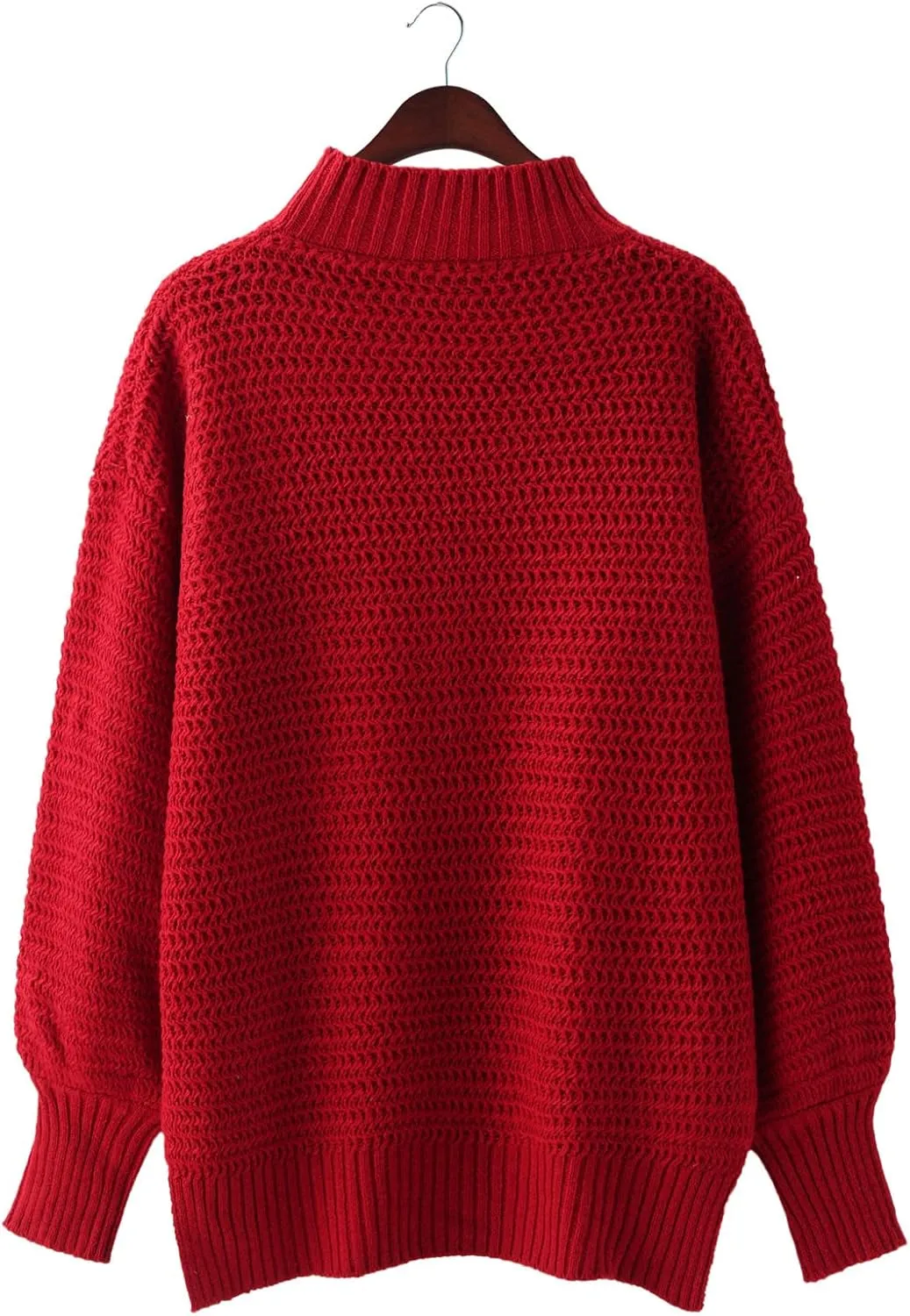 Women's Crew Neck Cable Knit Pullover Sweater Long Sleeve Casual Relaxed Fit Soft Cozy Knitwear Fall Winter Layering
