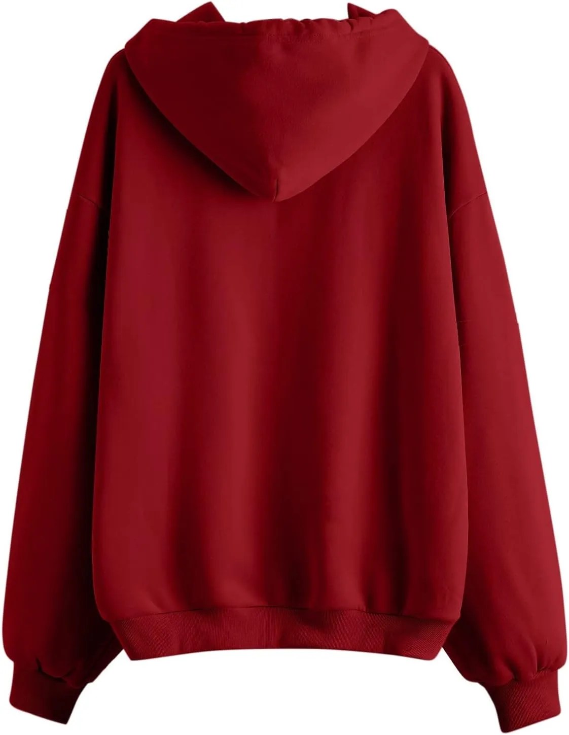 Women's Full Ziped Hoodies Teen Girl Fall Jacket Coat Oversized Sweatshirts Casual Drawstring Y2K Hoodie with Pocket