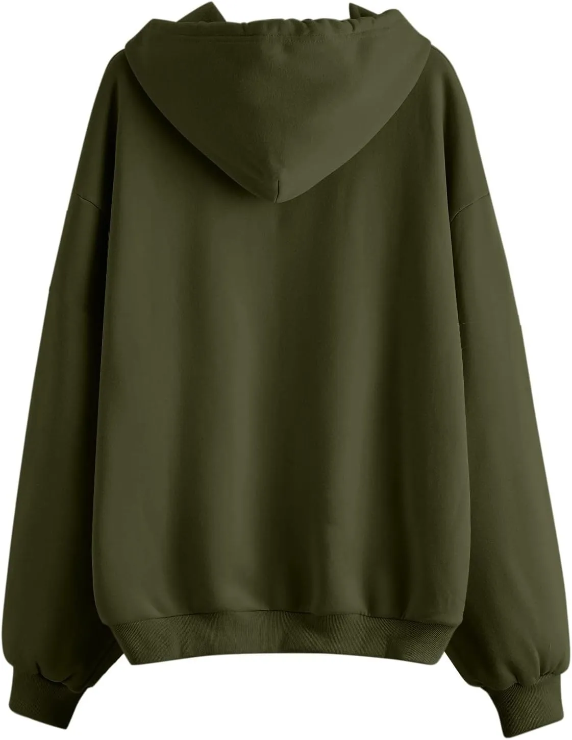 Women's Full Ziped Hoodies Teen Girl Fall Jacket Coat Oversized Sweatshirts Casual Drawstring Y2K Hoodie with Pocket