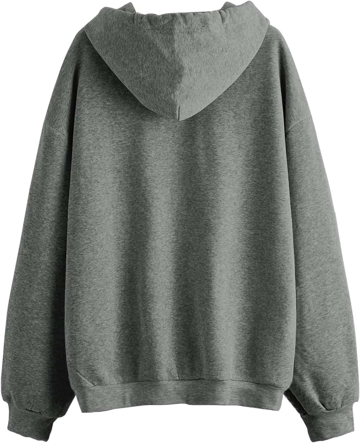 Women's Full Ziped Hoodies Teen Girl Fall Jacket Coat Oversized Sweatshirts Casual Drawstring Y2K Hoodie with Pocket