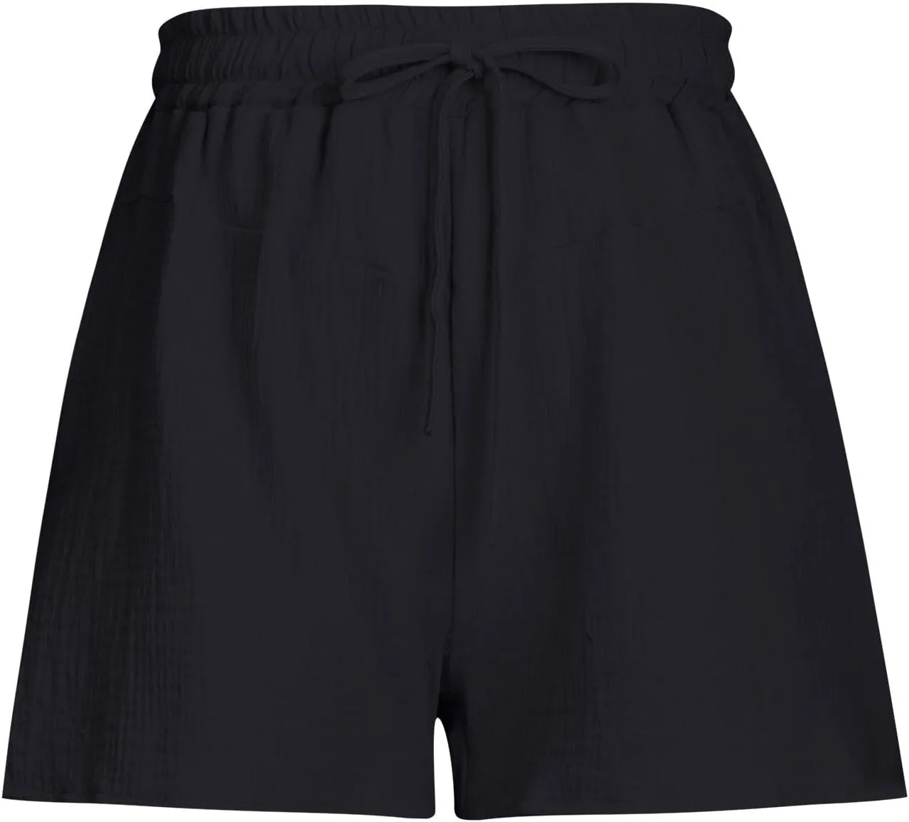 Women's Green Solid Cotton Linen Bermuda Shorts