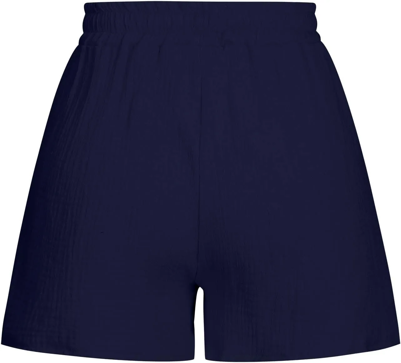 Women's Green Solid Cotton Linen Bermuda Shorts