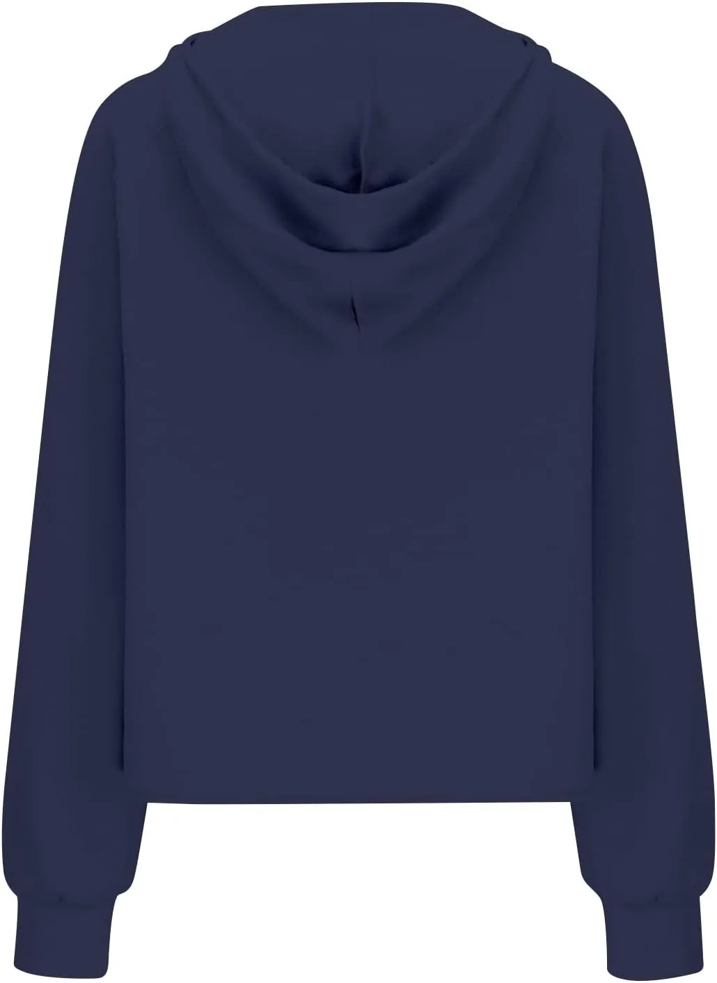 Womens Half Zip Cropped Pullover Tops Fleece Lined Hoodies Long Sleeve Hooded Sweatshirts with Pocket Fall Outfits