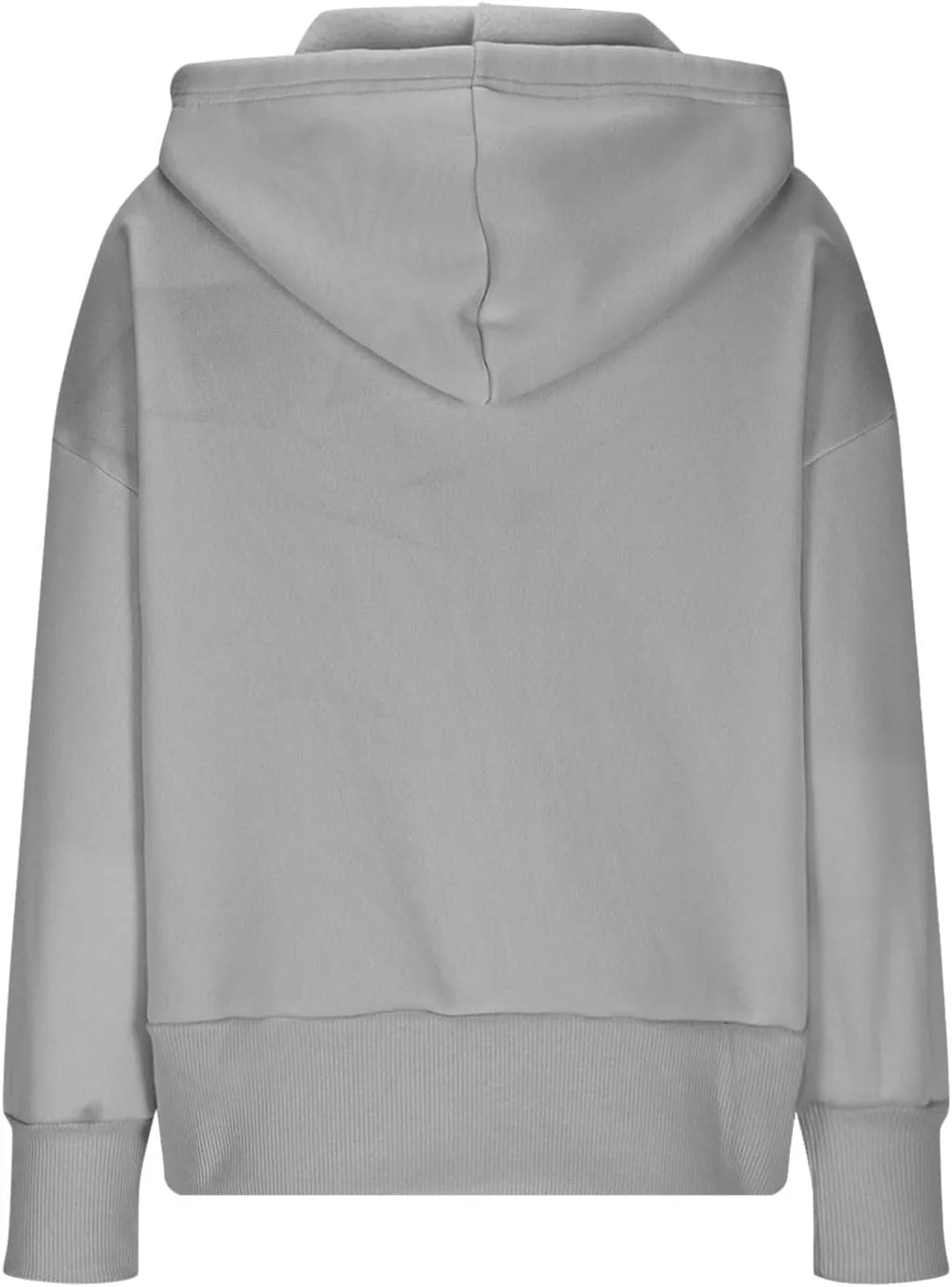 Women's Long Sleeve Casual Crop Hoodies Sweatshirts Zip Up Loose Hooded Tops Drawstraing Trendy Sweatshirt