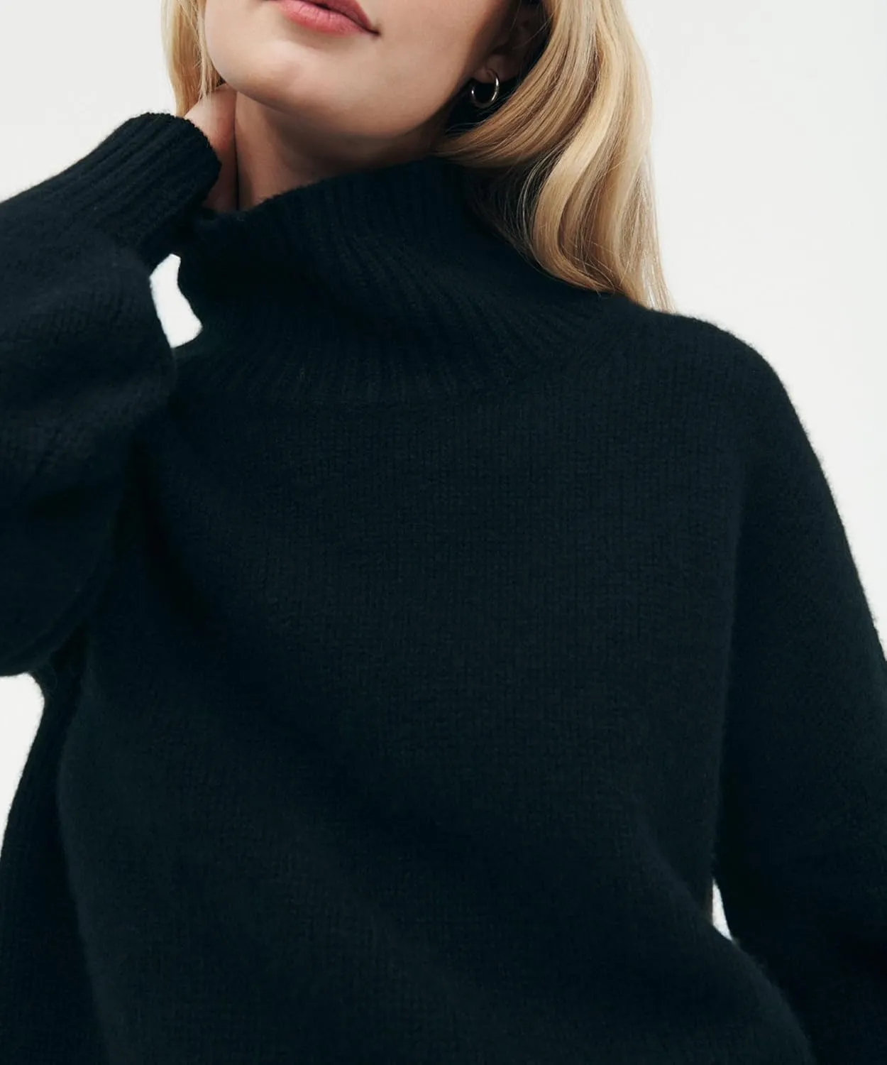Women's Luxe Cashmere Oversized Turtleneck