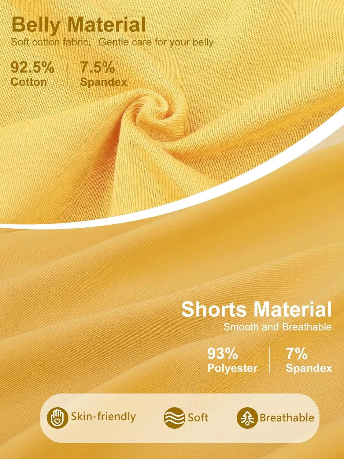 Womens Maternity Shorts Over The Belly, Pregnancy Shorts Dressy Tailored Comfy with Pockets Work Office Casual