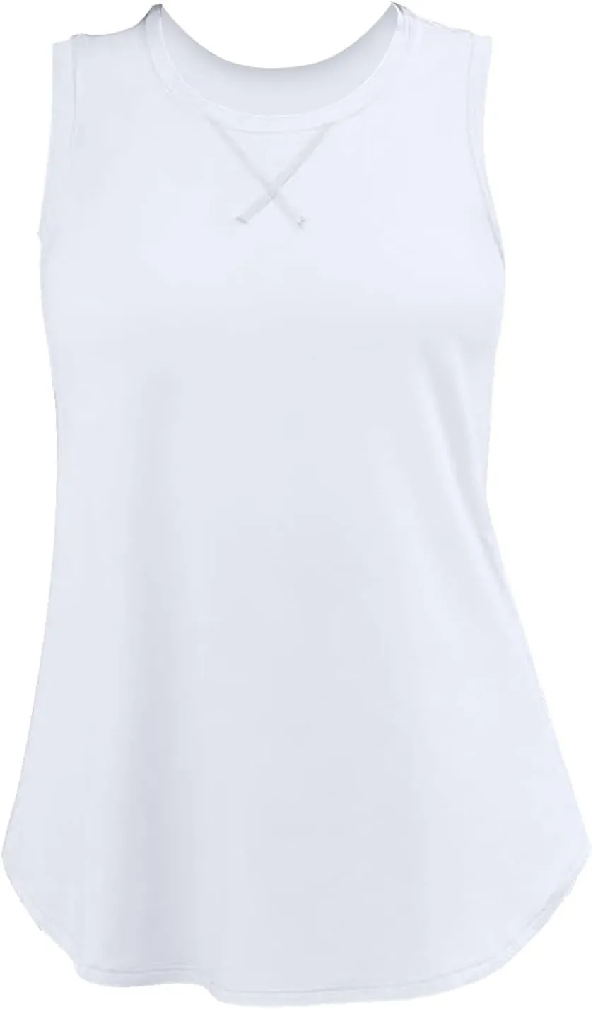 Women’s Sleeveless Sport Camis Lightweight Loose Fit Quick-Dry Tank Top for Beach Vacation Casual Going Out Blouses