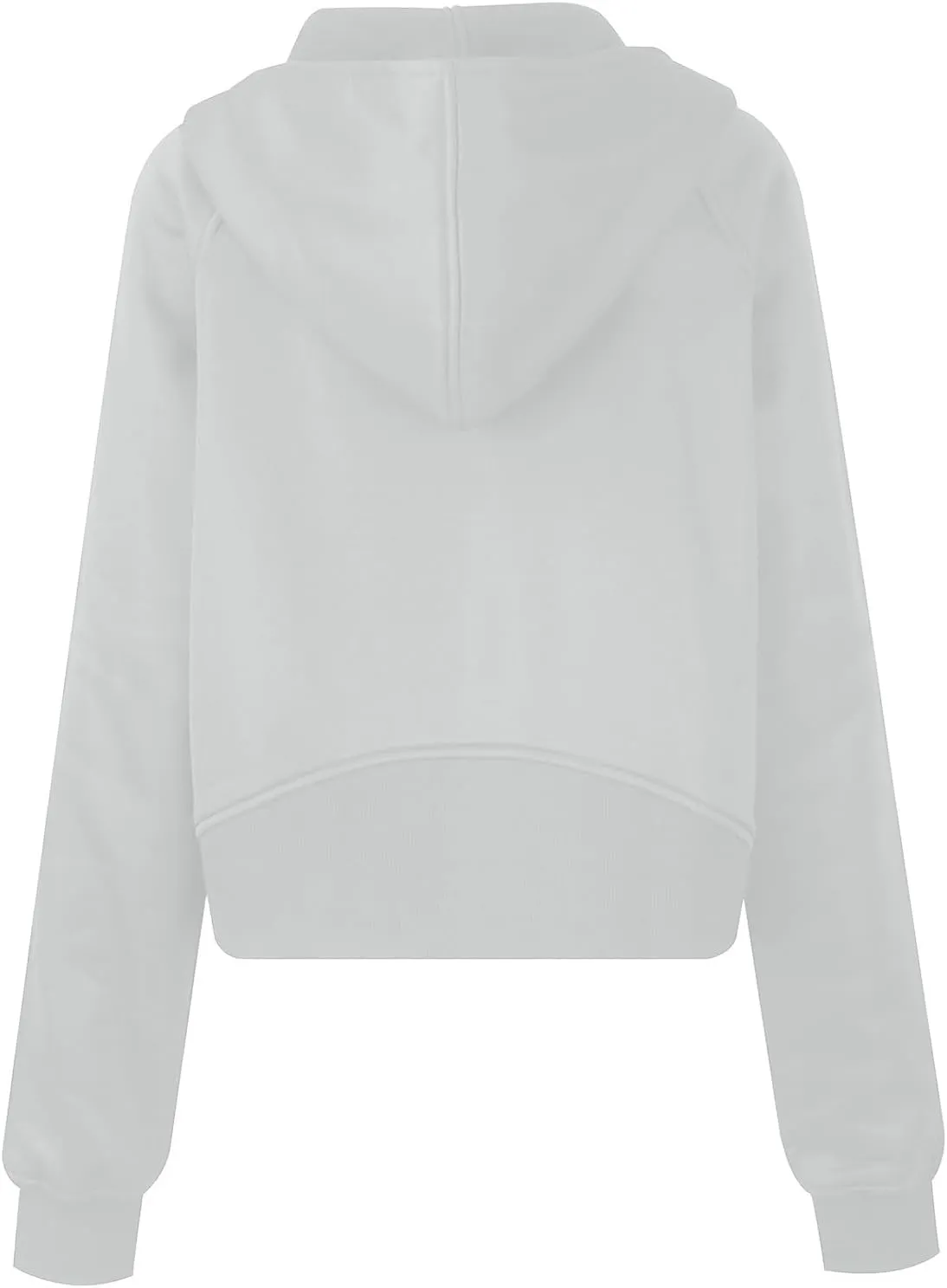 Womens Zip Up Hoodies Cropped Sweatshirts Fleece Jackets Fall Outfits Casual Hooded Tops Winter Clothes