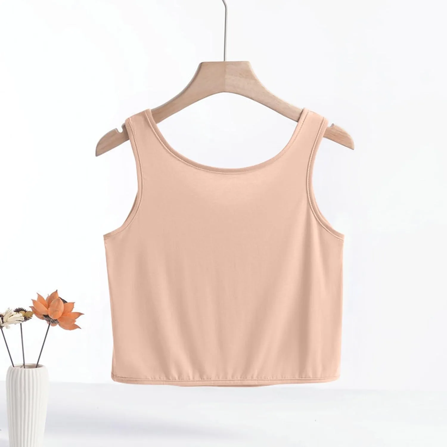 Workout Tops for Women Cotton Crop Tops Casual Loose Tank Top Sleeveless Basic Cropped Athletic Yoga Workout Shirt