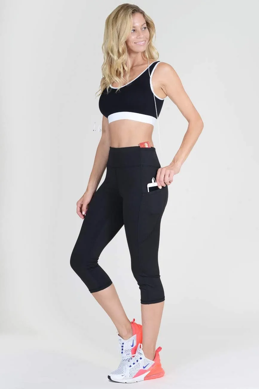 YELETE Women's Jogging Pants High Waist Lattice Ankle Cutout Workout Leggings with Pockets