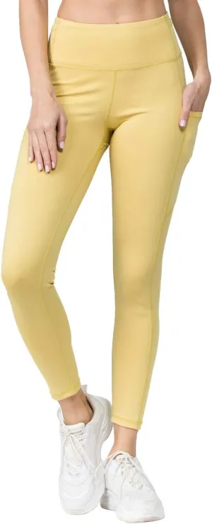 YELETE Women's Jogging Pants High Waist Lattice Ankle Cutout Workout Leggings with Pockets